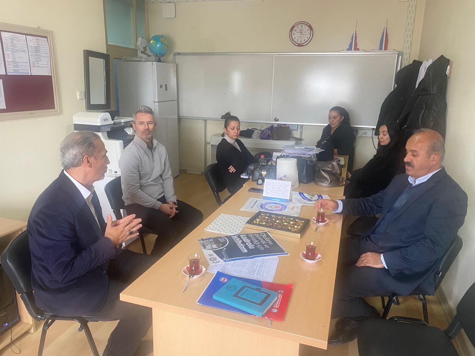 Eğitim-Bir-Sen temsilcileri, Şehit Ahmet Lütfi Telli Ortaokulu ve Aratol Şehit