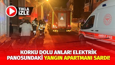 Aksaray’ın Taşpazar Mahallesi 841. Sokak’ta bulunan bir apartmanda  elektrik panosunda