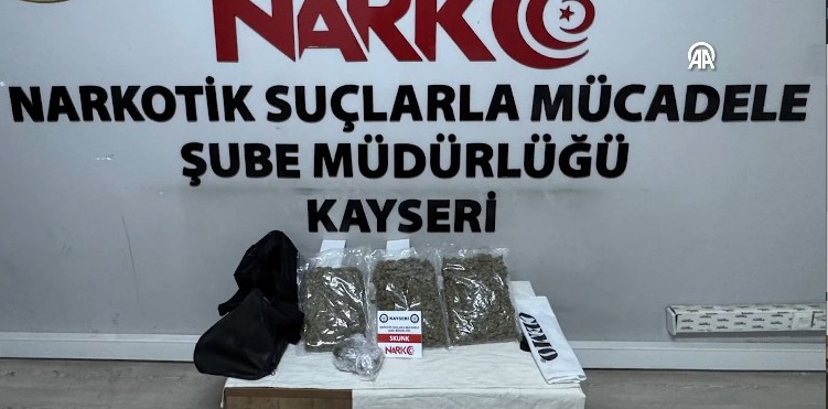 Kayseri'de 1 kilo 723