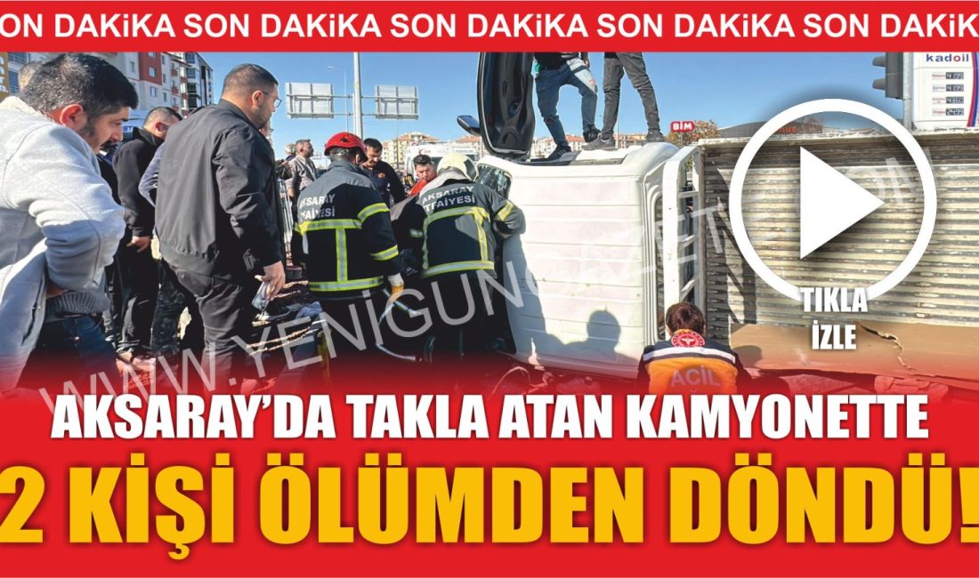 Aksaray’da meydana gelen trafik