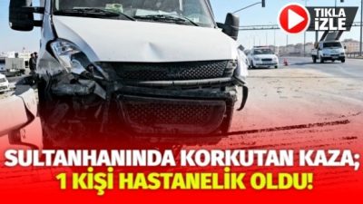 Aksaray-Konya karayolu Sultanhanı ilçesi sanayi kavşağında, meydana gelen trafik kazasında