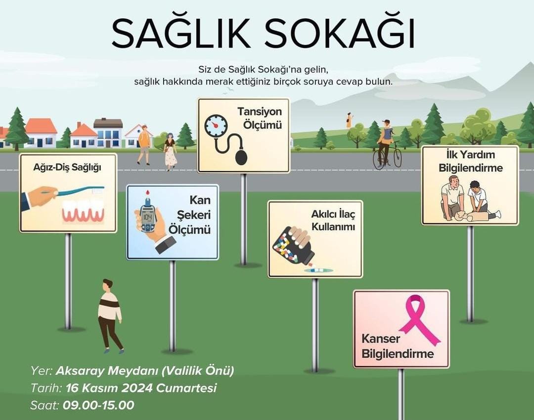 Aksaray’da Sağlık Sokağı! Tıp öğrencileri halkla buluşuyor