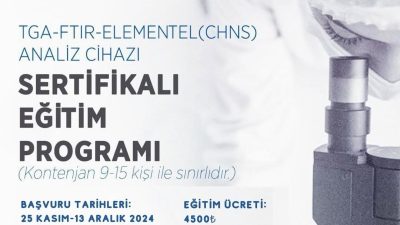 Laboratuvar cihazlarının teorik ve pratik yönlerini öğrenmek isteyenler için düzenlenen