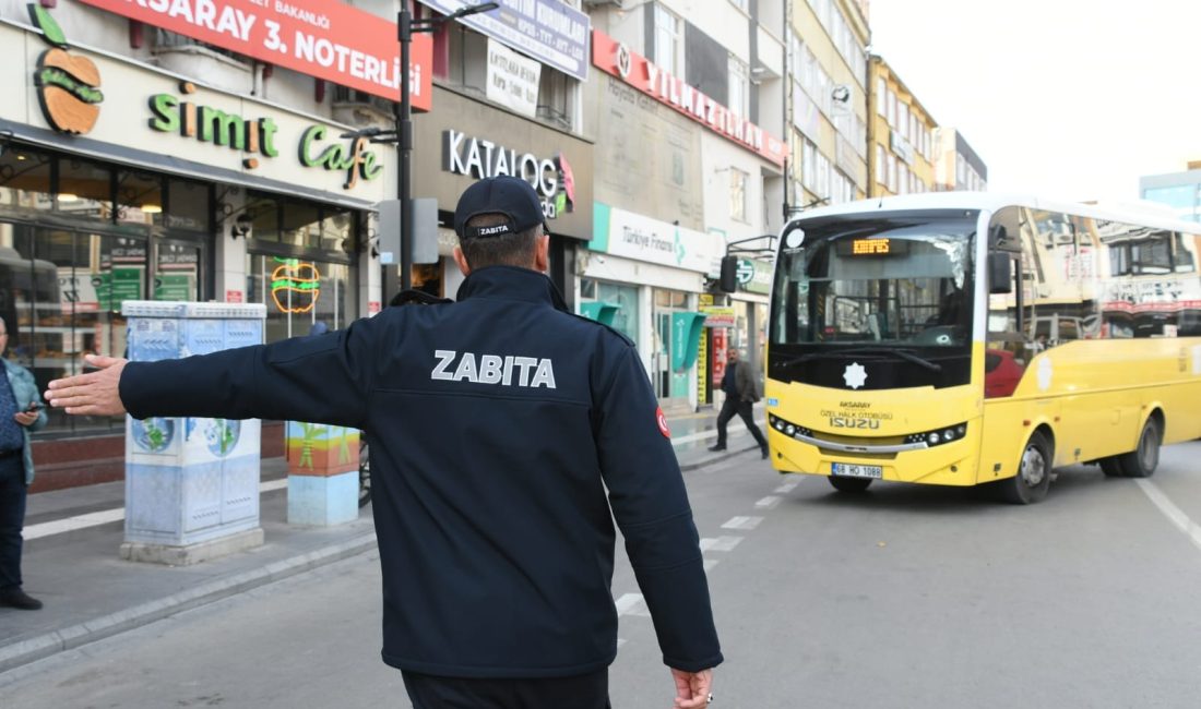 Aksaray Belediyesi Zabıta ekipleri,