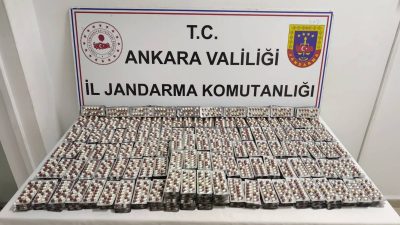 Ankara'nın Keçiören ilçesinde jandarma ekiplerince düzenlenen operasyonda 7 bin 650