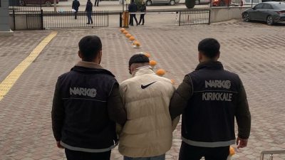 Kırıkkale'de uyuşturucu operasyonunda yakalanan zanlı tutuklandı.