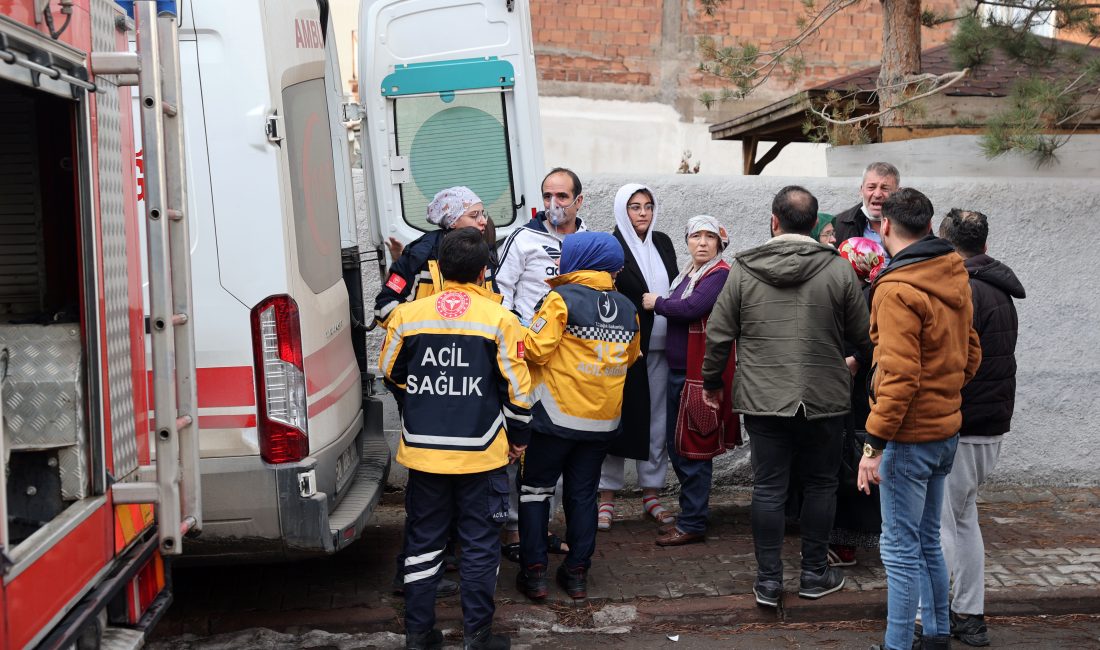 Sivas'ta bir apartmanın bodrumunda