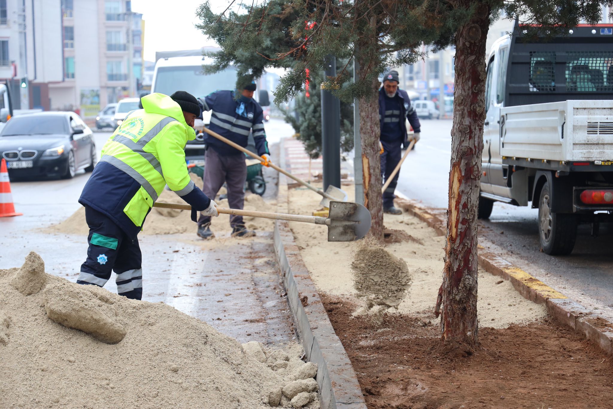 Acem caddesi kuru peyzajla güzelleşiyor