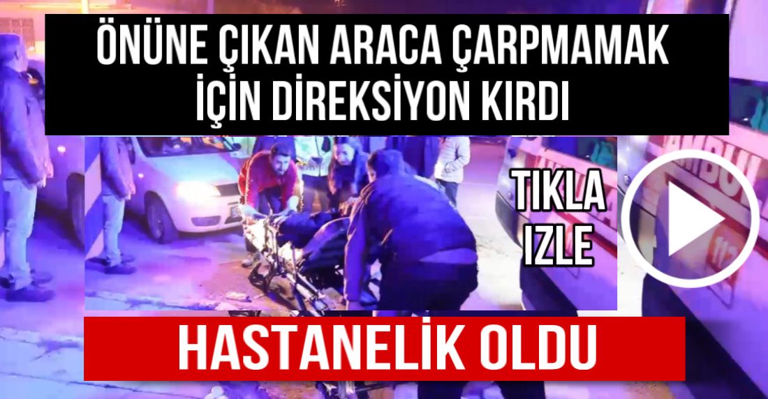 Aksaray’da bir otomobil önüne