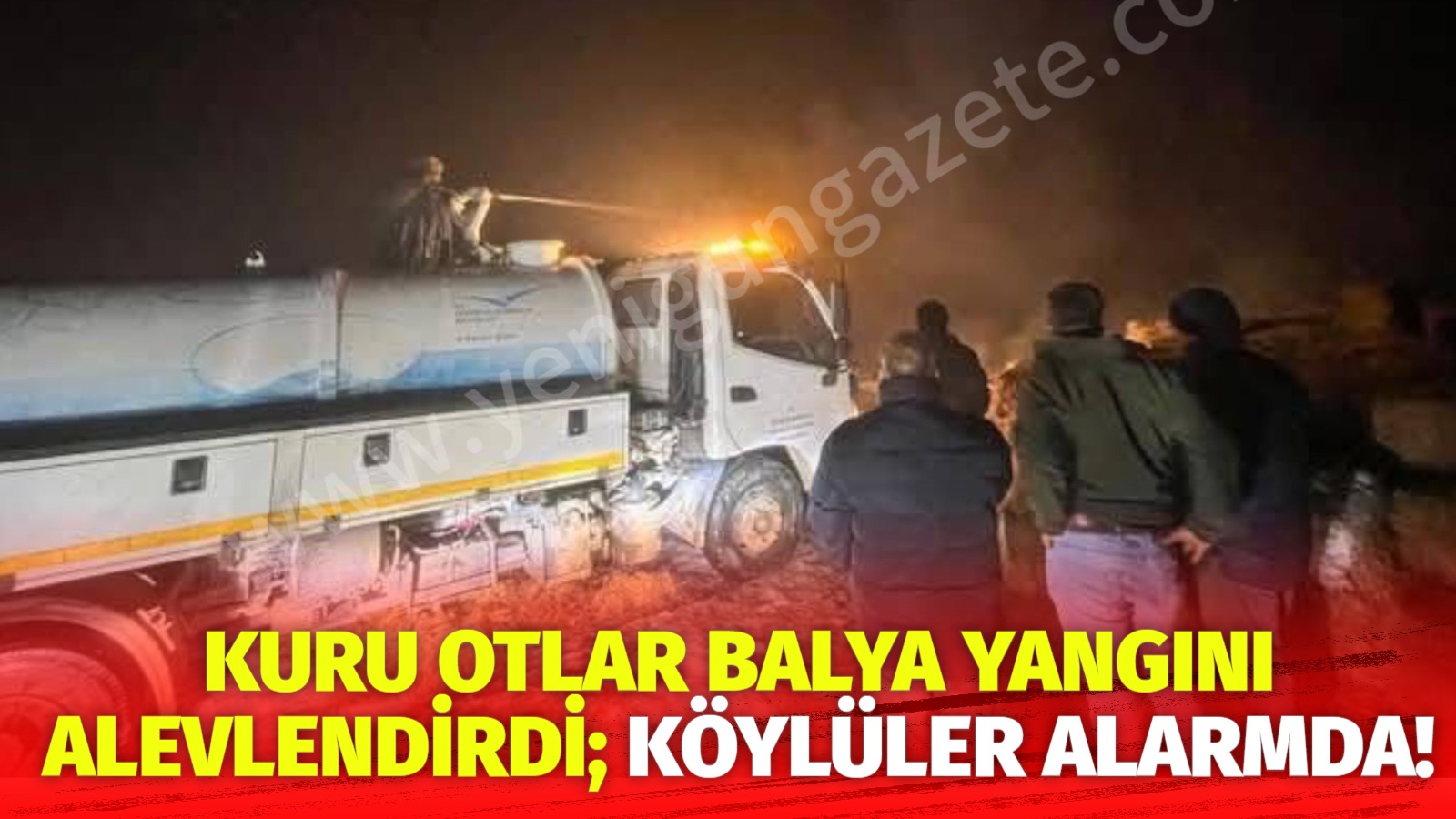 Aksaray’ın Ortaköy ilçesine bağlı Kederli Köyü’nde E.K.’ye ait balyalık alanda