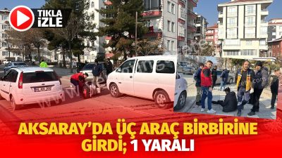 Aksaray’da park halindeki araca motosiklet çarptı, aynı motosiklet başka bir