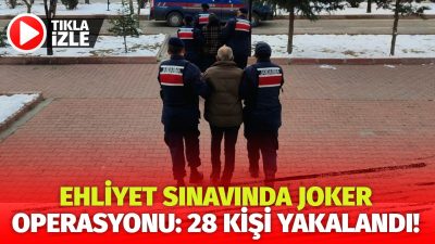 Aksaray İl Jandarma Komutanlığına bağlı ekipler, sürücü belgesi sınavlarında usulsüzlük