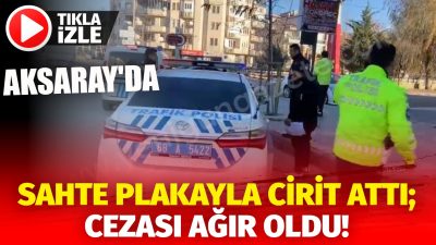 Aksaray’ın Coğlaki Mahallesi, Atatürk Bulvarı üzerinde gerçekleşen olayda, Plaka Tanıma