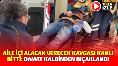 Aksaray’ın Nakkaş Mahallesi’nde, aile içi alacak verecek meselesi nedeniyle çıkan