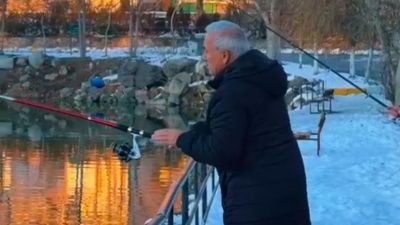 Aksaray Valisi Mehmet Ali Kumbuzoğlu, Helvadere Gölü’nü ziyaret ederek olta