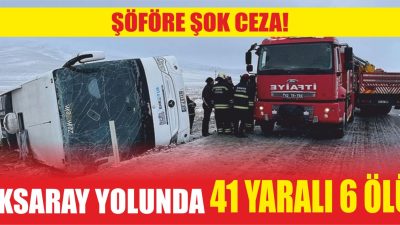 İzmir’den Kapadokya bölgesine gezi için giderken devrilen ve 6 kişinin