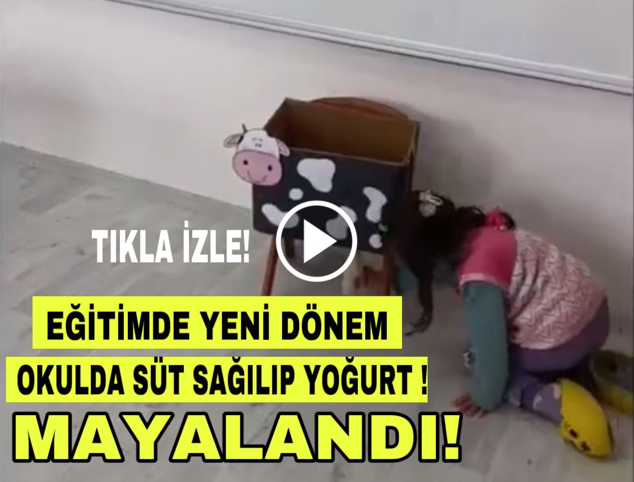 Aksaray’da eğitimde yeni dönem; Okulda süt sağıp yoğurt mayalandı!