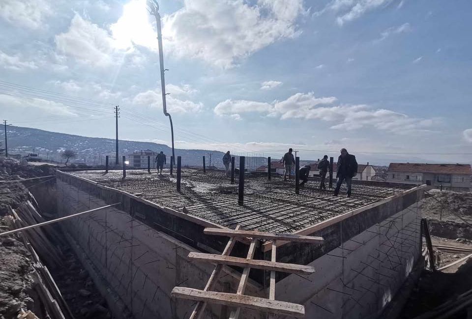 Güzelyurt Belediyesi, Yeni Mahalle’de yapımı devam eden 600 ton kapasiteli