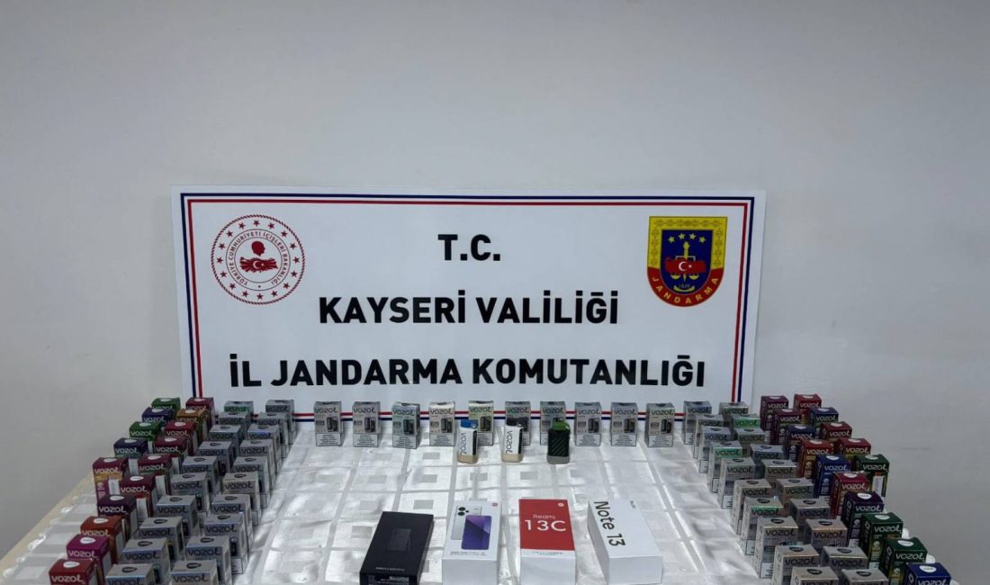 Kayseri'de jandarma ekiplerince düzenlenen