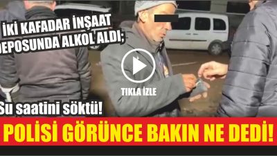 Aksaray’da iki arkadaş, bir inşaatın deposunda alkol aldıktan sonra su