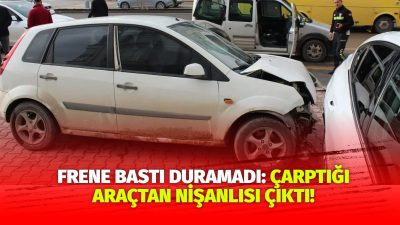 Aksaray’da meydana gelen trafik kazasında Derya T. yönetimindeki otomobil, kırmızı