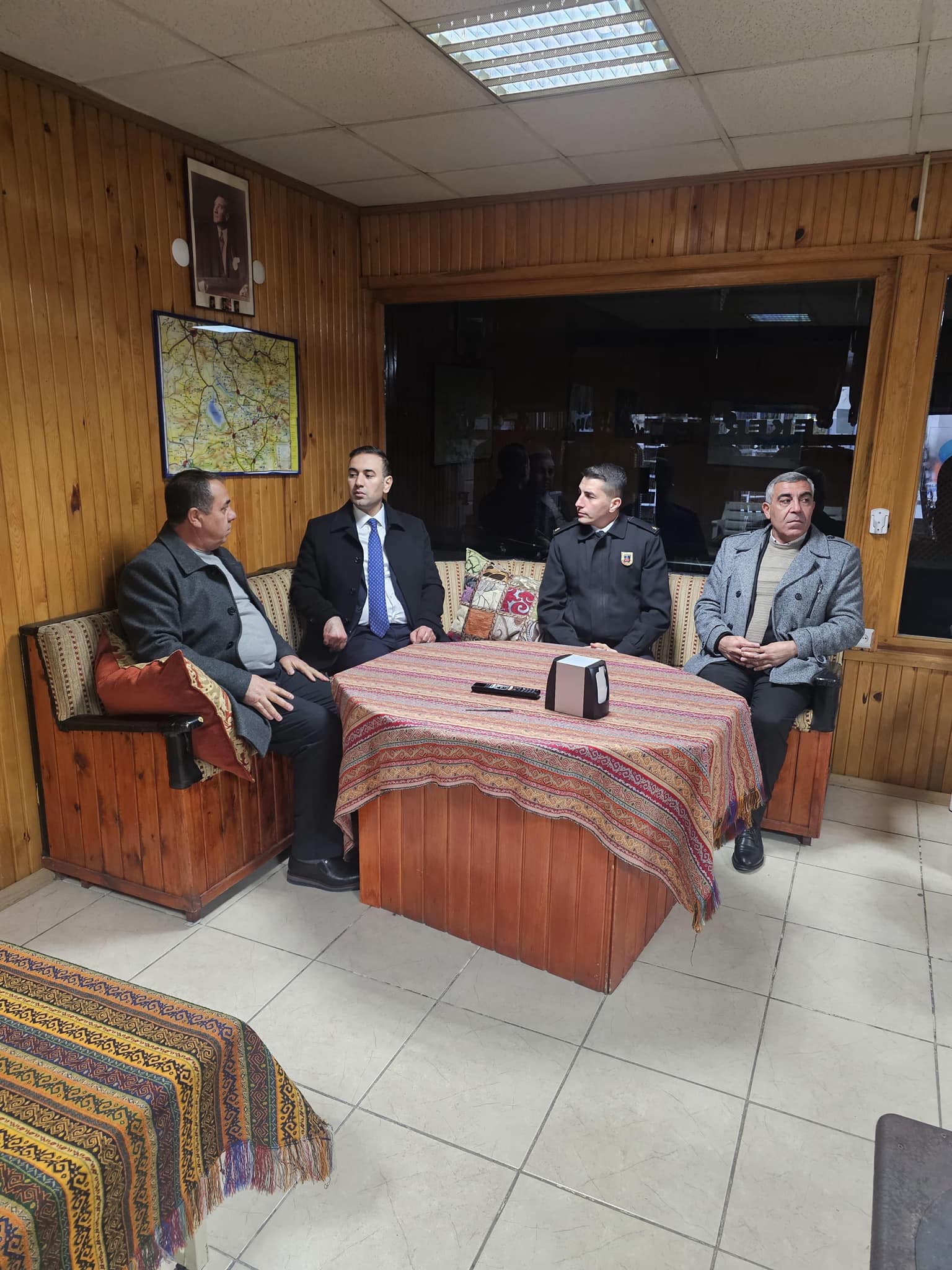 Sultanhanı Kaymakamı Bilal Göksun, İlçe Jandarma Komutanı Onur Gürsu ve