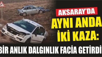 Aksaray’ın Ağaçören ilçesine bağlı Çatalçeşme köyünde sabah saatlerinde aynı anda