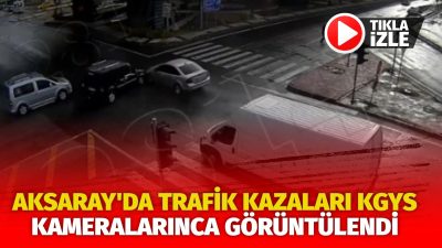 Aksaray’da meydana gelen 6 trafik kazası, Kent Güvenlik Yönetim Sistemi