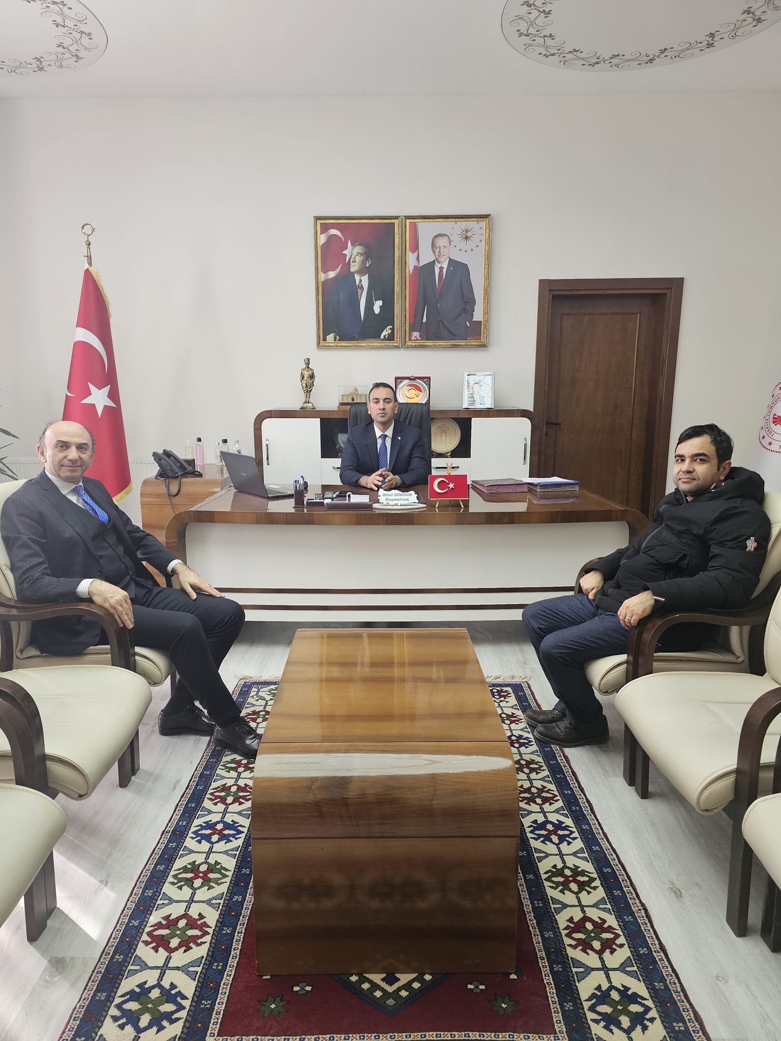 Sultanhanı Kaymakamlığı’na fabrika yöneticilerinden ziyaret