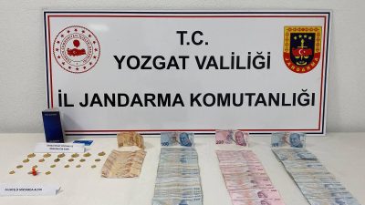 Yozgat'ta bir evden altın ve para çalan şüpheli gözaltına alındı.