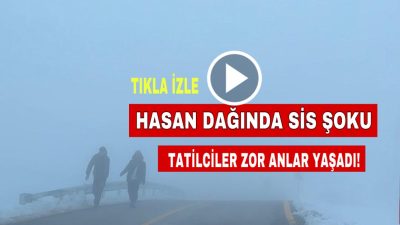 Aksaray’da hafta sonu tatili için Hasan Dağı’na giden aileler, yoğun