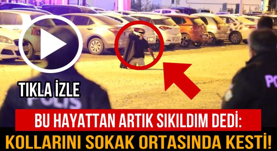 Aksaray’da sokak ortasında bunalıma