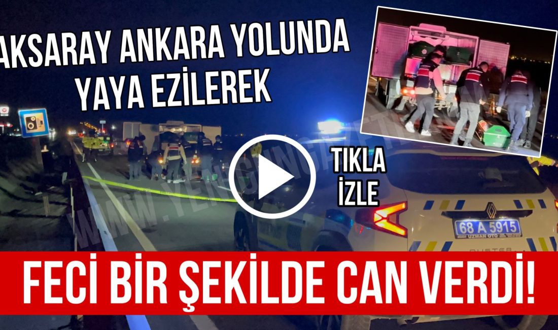 Ankara Aksaray yolunda otomobil