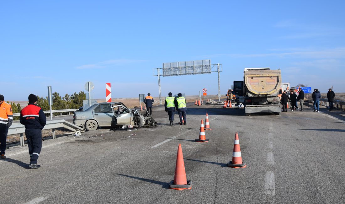 Konya'nın Kulu ilçesinde otomobil