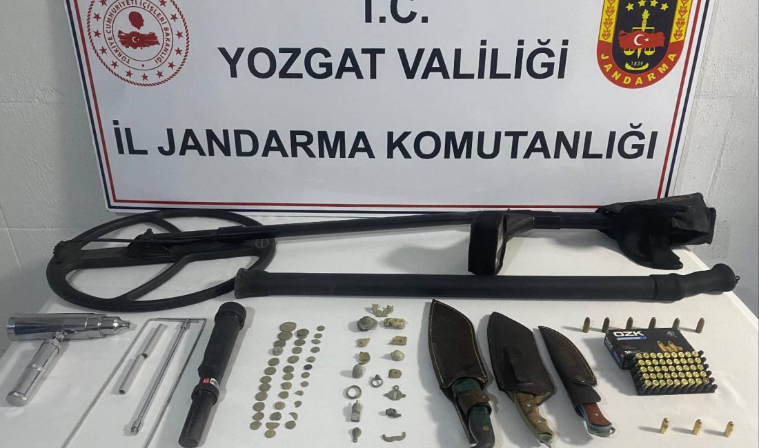 Yozgat’ta kaçak kazı ve tarihi eser kaçakçılığı operasyonunda 36 sikke