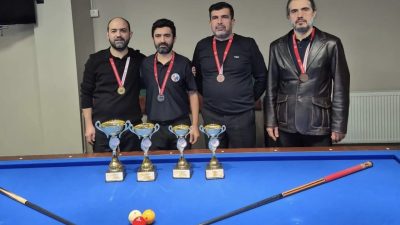 Aksaray’da 3 bant bilardo şampiyonası tamamlandı!