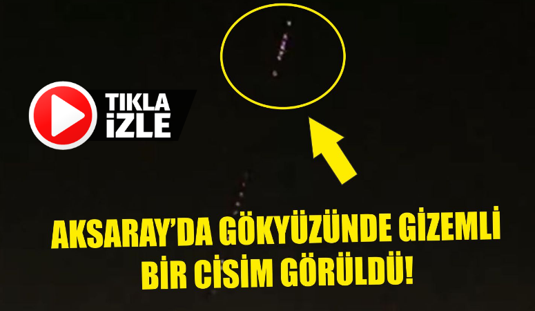 Aksaray’da akşam saatlerinde gökyüzünde