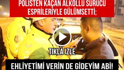 Aksaray’da polisin dur ihtarına uymayarak kaçan alkollü sürücü, kovalamaca sonucu