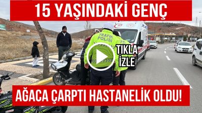 Aksaray’da 15 yaşındaki genç kullandığı motosikletle, seyir halinde iken direksiyon