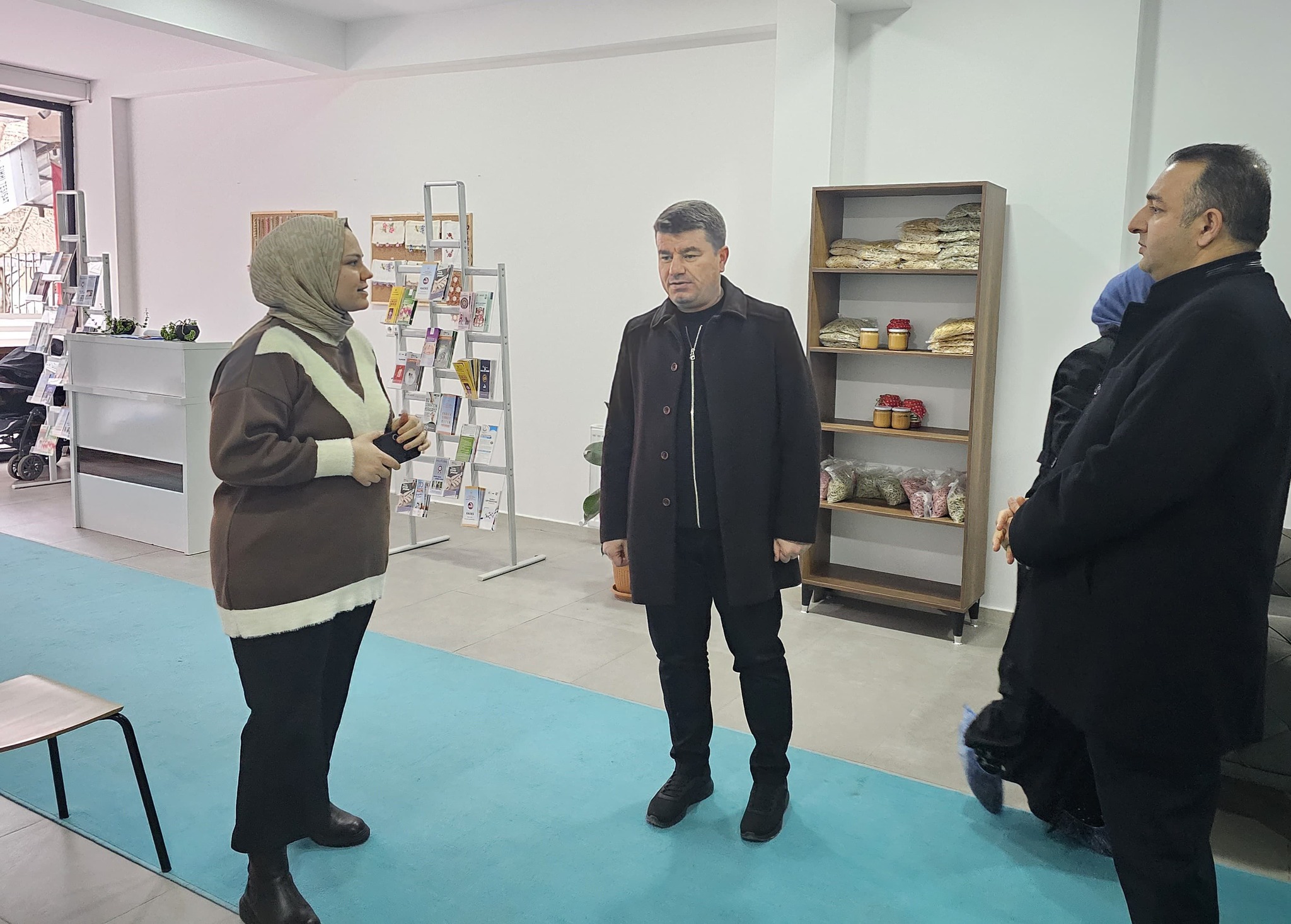 Aksaray Belediye Başkanı Evren Dinçer, Aksaray İŞKUR Müdürü Mahmut Akkuş