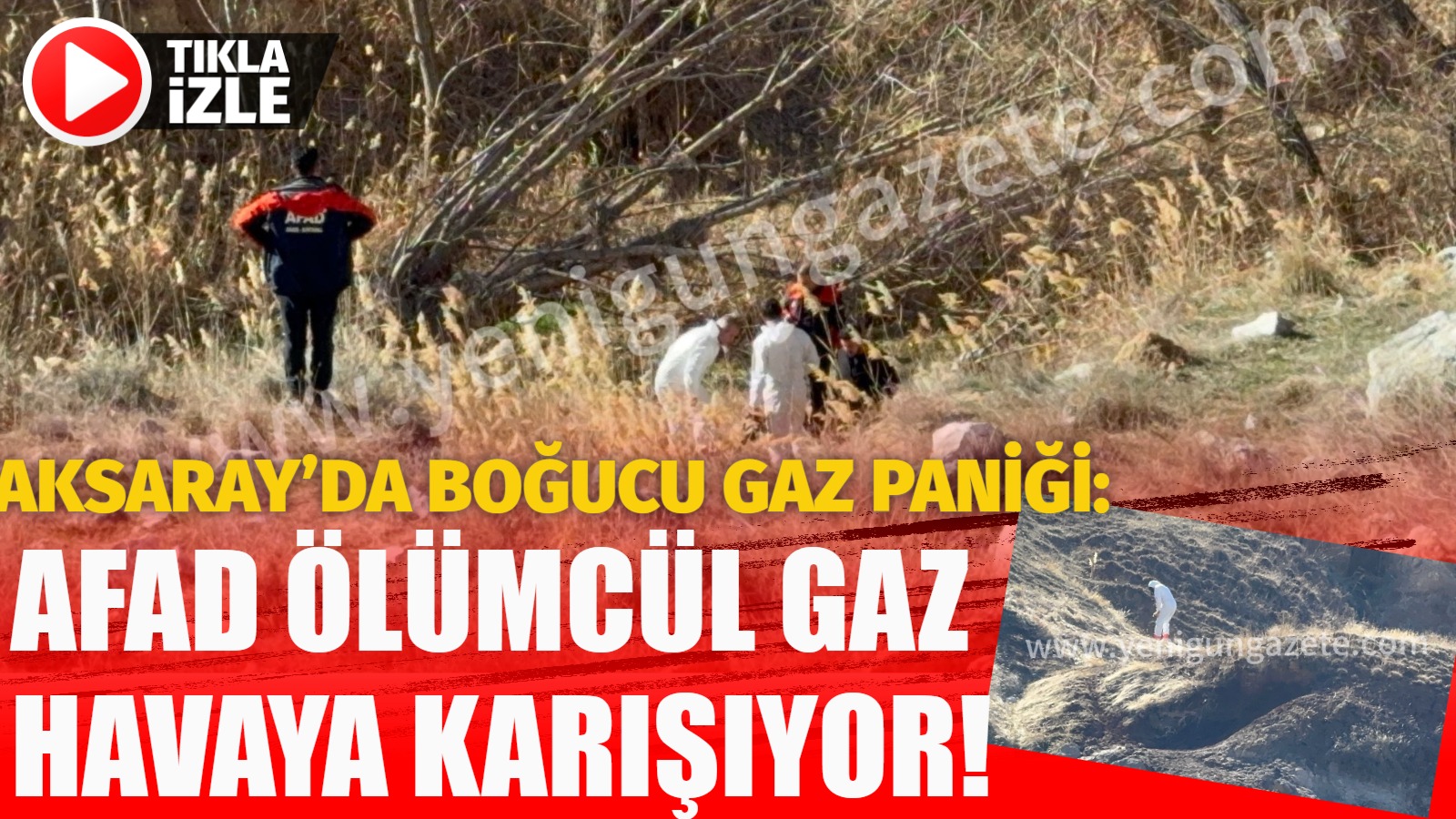 Aksaray’da boğucu gaz paniği: AFAD ölümcül gaz havaya karışıyor!