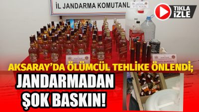 Aksaray İl Jandarma Komutanlığı ekipleri tarafından Merkez ilçede düzenlenen operasyonda,