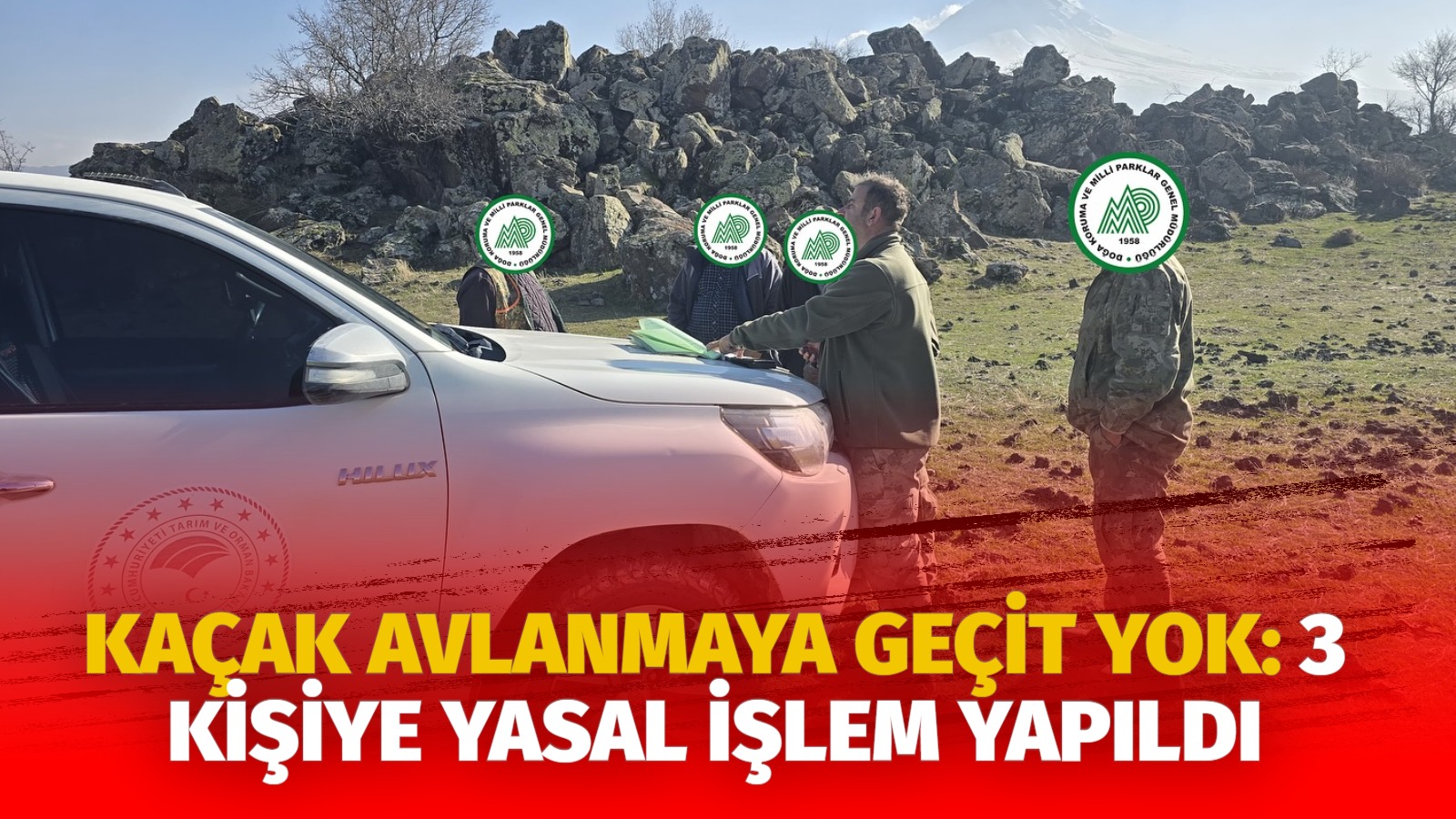 Kaçak avlanmaya geçit yok: 3 kişiye yasal işlem yapıldı