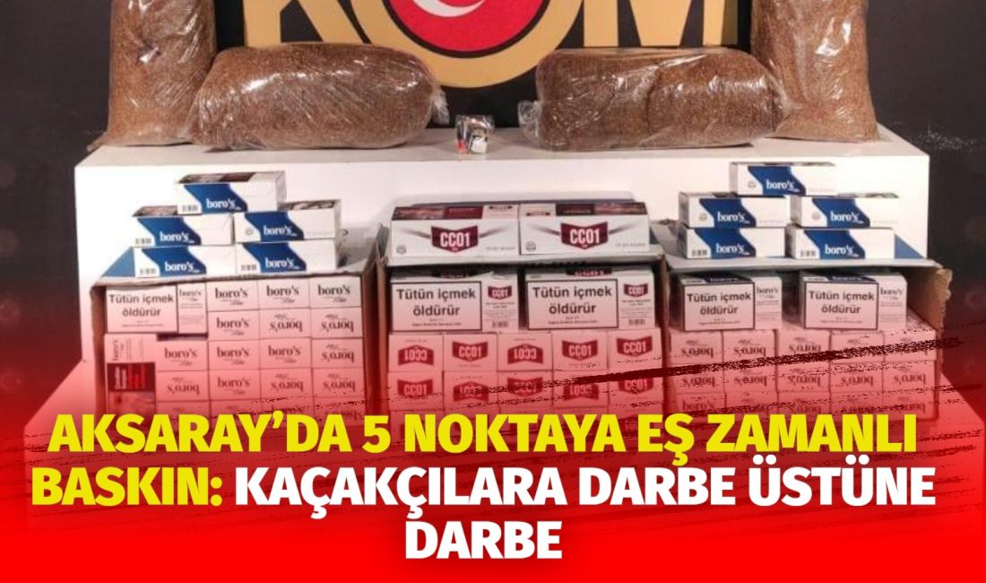 Aksaray Emniyet Müdürlüğü Kaçakçılık