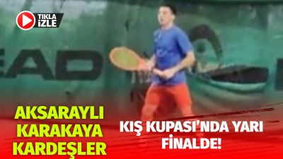 Antalya’da düzenlenen Tenis Federasyonu Büyükler Kış Kupası’nda Aksaraylı Muzaffer, Zafer