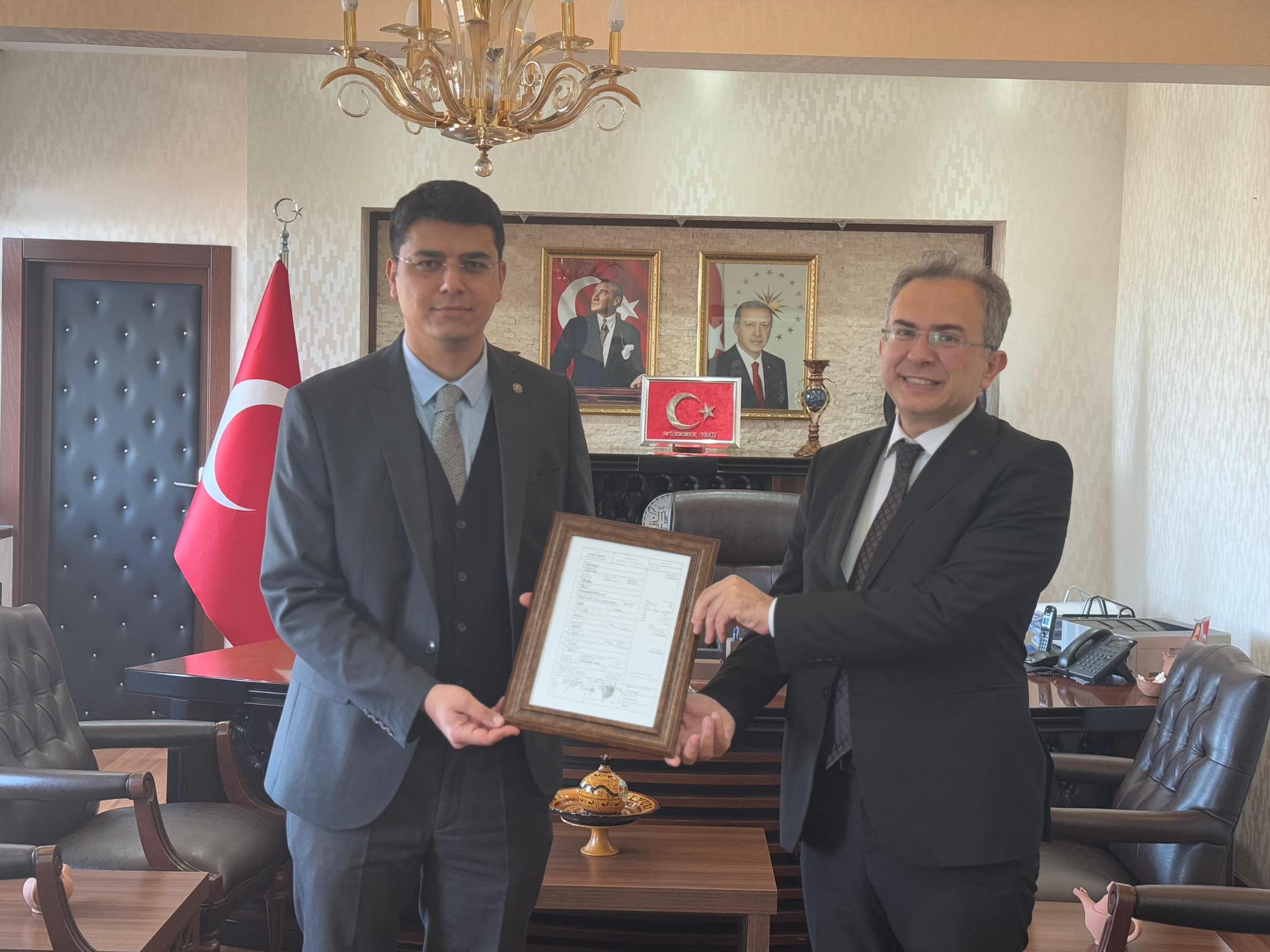 Güzelyurt Kaymakamına önemli ziyaret