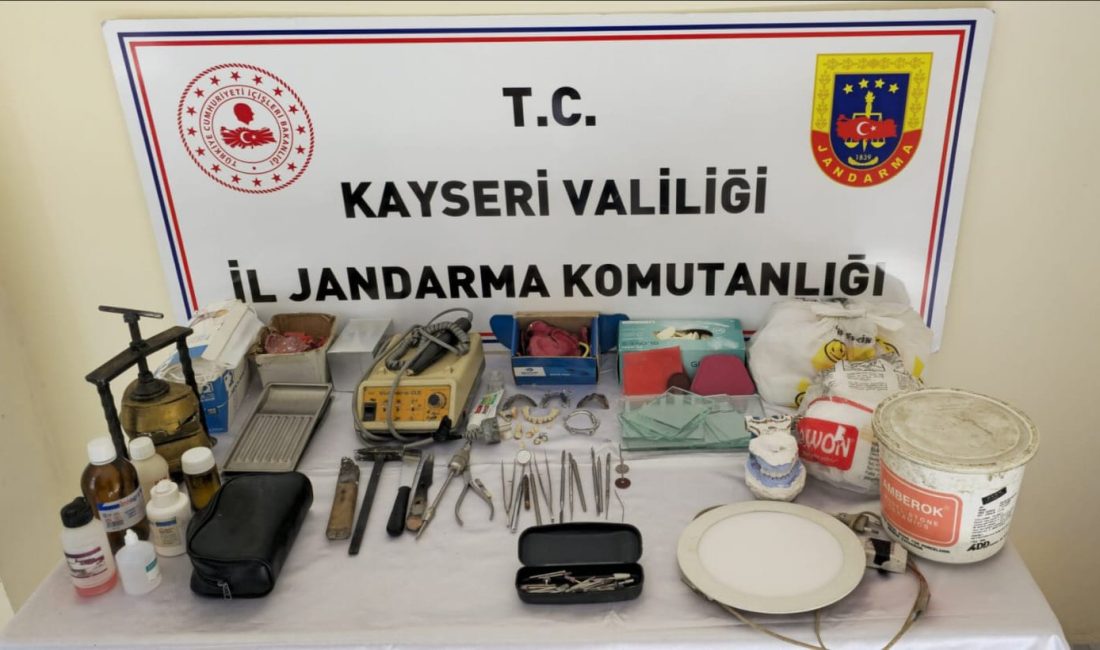 Kayseri’de ruhsatsız muayenehanede diş