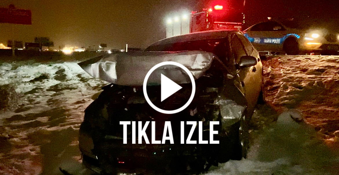 Aksaray’da zincirleme kaza; Otomobil tır ve otobüs çarpıştı!