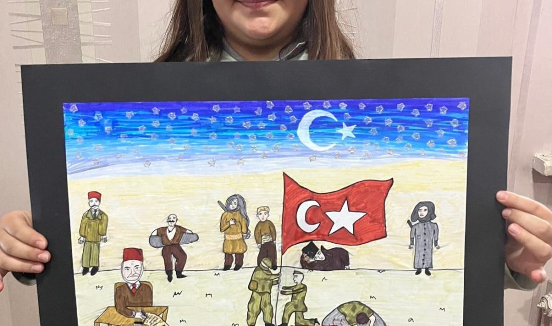 Aksaraylı öğrenci Türkiye 3.’sü oldu! İstiklal Marşı resim yarışmasında büyük başarı! Aksaray Milli Eğitim Müdürlüğü, İstiklal Marşı Resim Yarışması’nda büyük bir