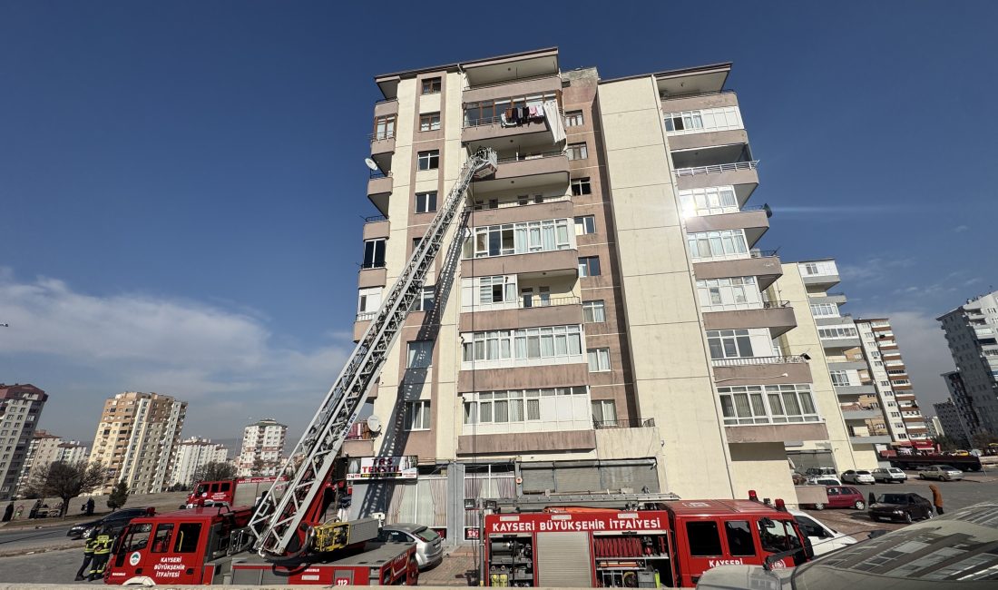 Kayseri'nin Melikgazi ilçesinde bir